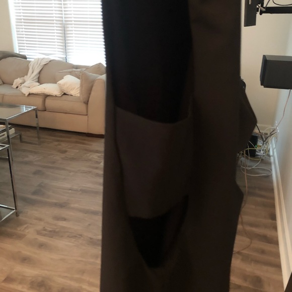 High Neck Black Dress with Side Cut Outs - Picture 4 of 6